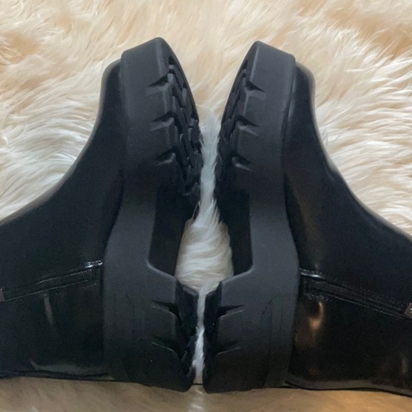 Sam & Libby Women’s Julia Black Women’s Y2K Lug Sole Ankle Boots Size 9 … - Picture 7 of 13